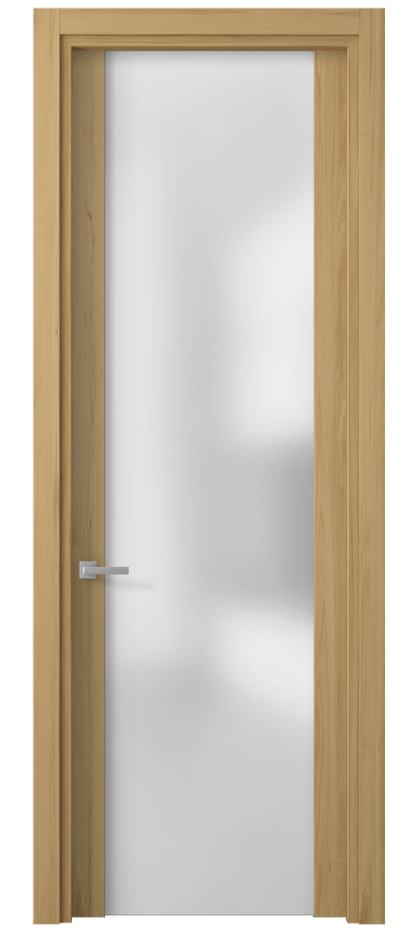 Межкомнатная дверь Planum 4114 Солнечный вяз Сатинированное стекло Цена 29919 ₽ | Volhovec