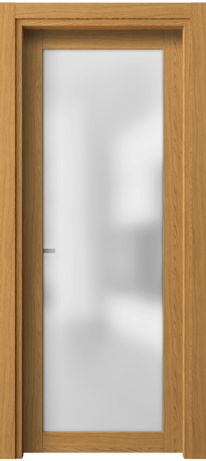 Межкомнатная дверь Neo 2102 Ванильный дуб Сатинированное стекло Цена 4445500 so'm | Volhovec