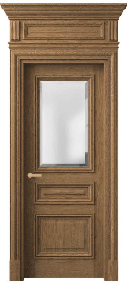 Межкомнатная дверь Antique 7304 Дуб мускатный матовый Сатинированное стекло с фацетом Цена 54068850 so'm | Volhovec