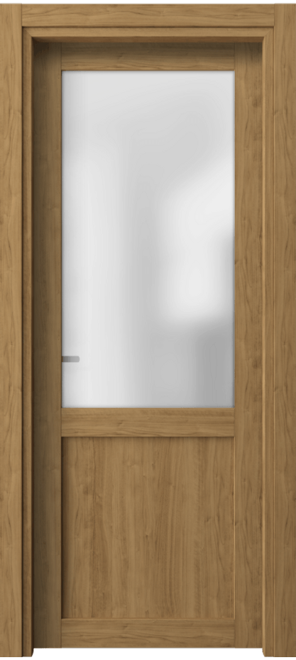 Межкомнатная дверь Neo 2122 Грецкий орех Сатинированное стекло Цена 4181600 so'm | Volhovec