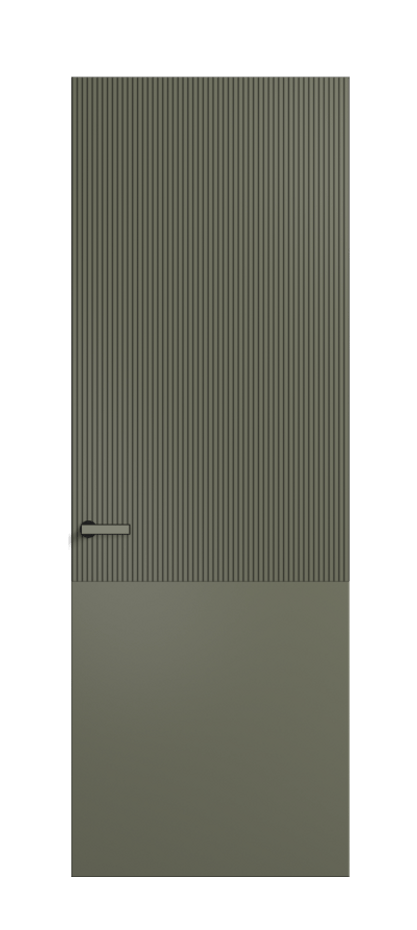 Межкомнатная дверь Вельвет ПУ 8205 Матовый оливковый тёмный. Цена 13843440  | Volhovec