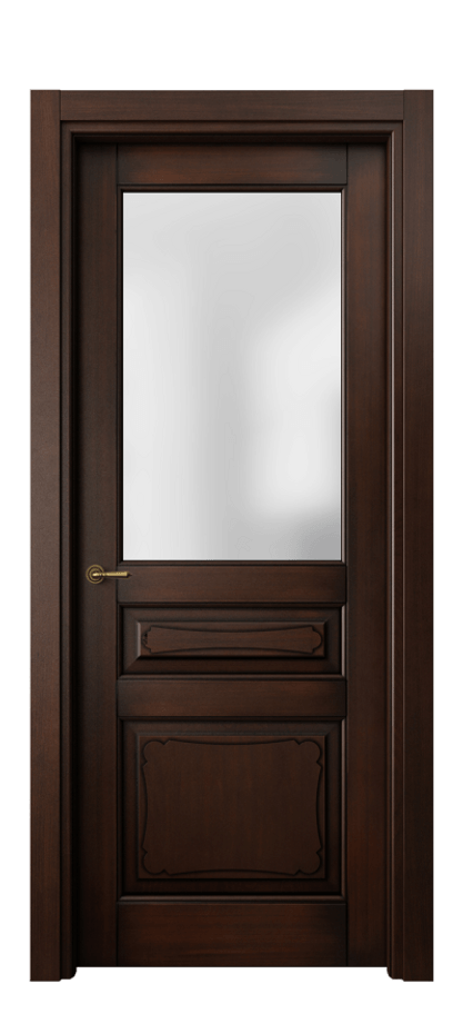 Межкомнатная дверь Toscana Elegante 6324 Бук тёмный с патиной Сатинированное стекло. Цена 21456900 #CURRENCY# | Volhovec