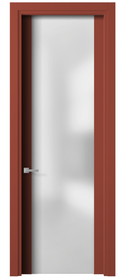 Межкомнатная дверь Planum 4114 Матовый белоснежный Сатинированное стекло Цена 15649130 so'm | Volhovec