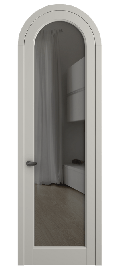 Дверь межкомнатная Палаццо 6814 Матовый тёплый серый Прозрачное серое стекло, триплекс 0536R МТСР Цена 25407340 so'm Наличники уже входят в базовый комплект. Фабрика дверей Волховец 8 (800) 551 43 19 Межкомнатная дверь Палаццо 6814 Матовый тёплый серый Прозрачное серое стекло, триплекс Цена 25407340 so'm | Volhovec