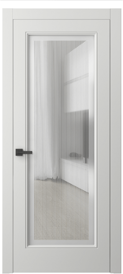 Межкомнатная дверь Linea 8300 Матовый светло-серый Сатинированное с гравировкой "Каннелюры", триплекс Цена 16990900 so'm | Volhovec