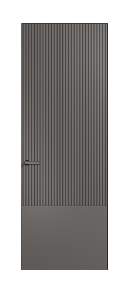 Дверь межкомнатная Velvet АКП 8203 Матовый классический серый. Скрытый короб Черный Цена 14305270 . Фабрика дверей Волховец 8 (800) 551 43 19 Межкомнатная дверь Velvet АКП 8203 Матовый классический серый. Цена 14305270 | Volhovec