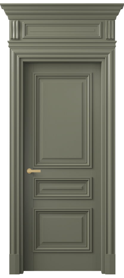 Межкомнатная дверь Антик 7305 Матовый оливковый тёмный  Цена 33314130 so'm | Volhovec
