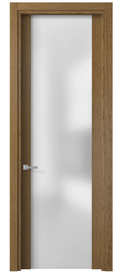 Межкомнатная дверь Planum 4114 Дуб янтарный Сатинированное стекло Цена 71199 ₽ | Volhovec