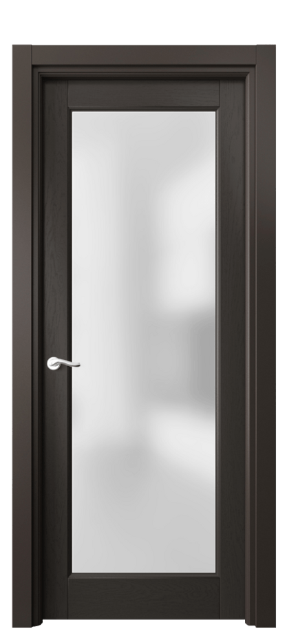 Межкомнатная дверь Лигнум 0700 Дуб антрацит Сатинированное стекло Цена 26491300 so'm | Volhovec