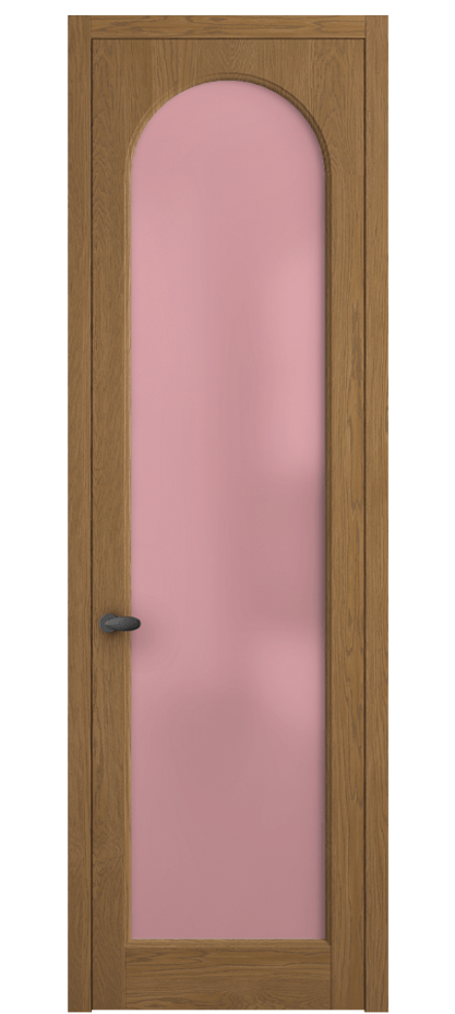 Межкомнатная дверь Палаццо 6804 Дуб пряный матовый Сатинированное розовое стекло, триплекс Цена 30963450 so'm | Volhovec