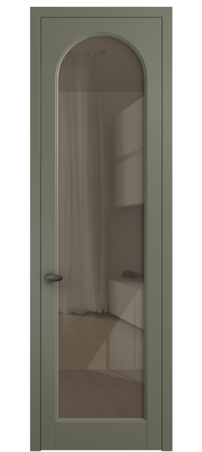 Дверь межкомнатная Палаццо 6804 Матовый оливковый тёмный Рефлективное бронзовое стекло "Стопсол", калёное 0536 МОТ Цена 21320950 so'm Наличники уже входят в базовый комплект. Фабрика дверей Волховец 8 (800) 551 43 19 Межкомнатная дверь Палаццо 6804 Матовый оливковый тёмный Рефлективное бронзовое стекло "Стопсол", калёное Цена 21320950 so'm | Volhovec