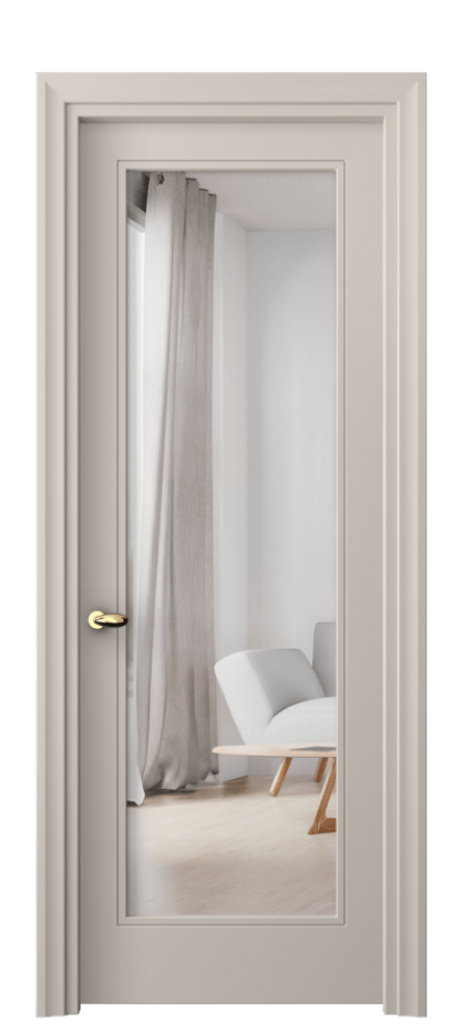 Дверь межкомнатная Esse 8502 Матовый светло-бежевый Двустороннее зеркало, триплекс, 7 мм Фигурный универсальный наличник МСБЖ Цена 11059240 so'm Наличники уже входят в базовый комплект. Фабрика дверей Волховец 8 (800) 551 43 19 Межкомнатная дверь Esse 8502 Матовый светло-бежевый Двустороннее зеркало, триплекс, 7 мм Цена 11059240 so'm | Volhovec