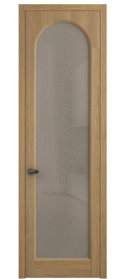 Межкомнатная дверь Палаццо 6804 Дуб пшеничный матовый Фактурное бронзовое стекло "Лёд", триплекс Цена 32181450 so'm | Volhovec