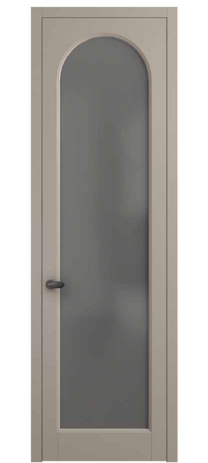Межкомнатная дверь Палаццо 6804 Матовый бисквитный Сатинированное серое стекло, триплекс Цена 19696950 so'm | Volhovec