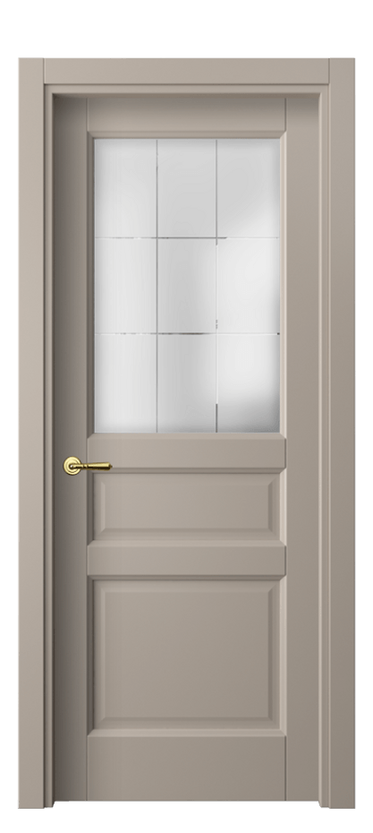 Дверь межкомнатная Galant 1432 Матовый бисквитный Сатинированное стекло с гравировкой "Лофт", 4 мм Гладкий наличник МБСК Цена 8152280 so'm Наличники уже входят в базовый комплект. Фабрика дверей Волховец 8 (800) 551 43 19 Межкомнатная дверь Galant 1432 Матовый бисквитный Сатинированное стекло с гравировкой "Лофт", 4 мм Цена 8152280 so'm | Volhovec