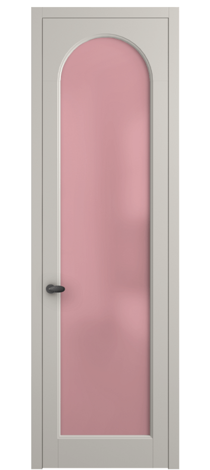 Межкомнатная дверь Палаццо 6804 Матовый облачно-серый Сатинированное розовое стекло, триплекс Цена 19696950 so'm | Volhovec