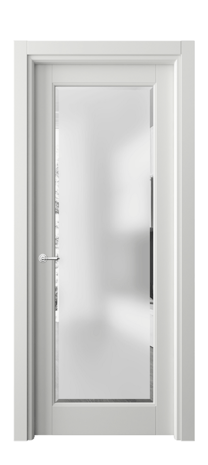 Межкомнатная дверь Toscana Litera 6300 Бук светло-серый Сатинированное стекло с фацетом Цена 19920 сом | Volhovec