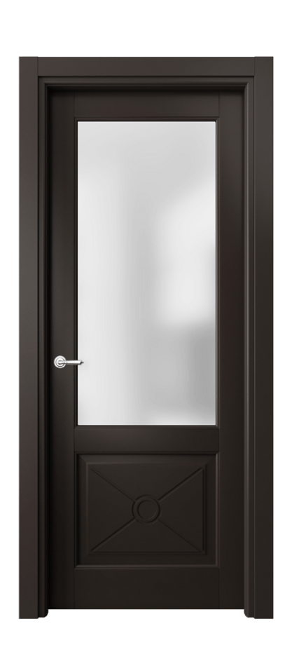 Межкомнатная дверь Тоскана Литера 6362 Матовый антрацит Сатинированное стекло Цена 21152400 so'm | Volhovec