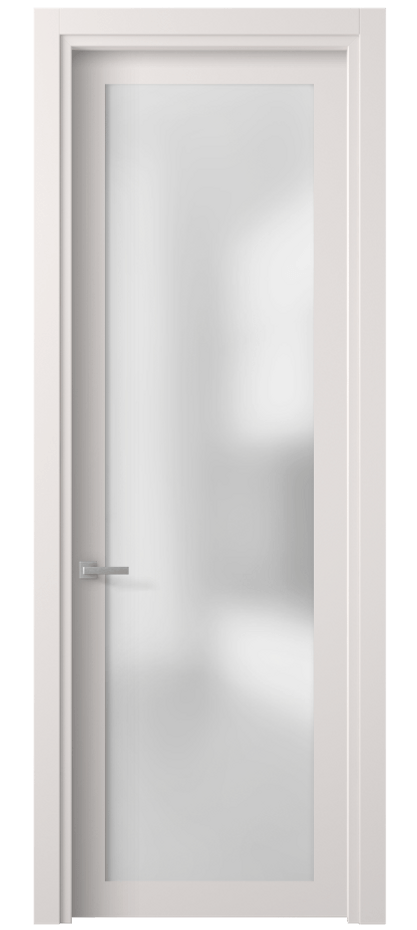 Межкомнатная дверь Planum 2102 ПЭТ кремово-серый Сатинированное стекло Цена 5147880 so'm | Volhovec