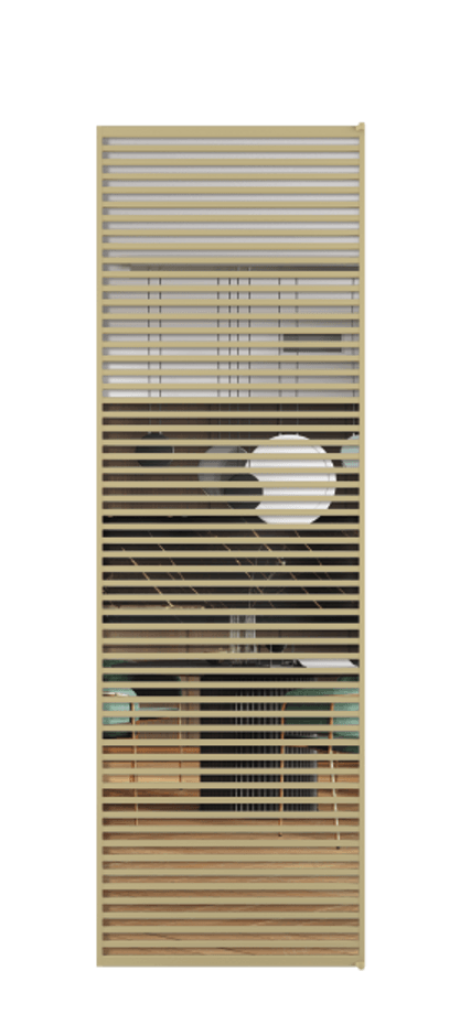 Алюминиевая дверь АЛПЛ040.07  Прозрачное стекло "Кристал Вижн", калёное Цена 46675790  | Volhovec