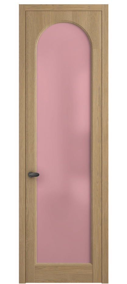 Межкомнатная дверь Палаццо 6804 Дуб соломенный матовый Сатинированное розовое стекло, триплекс Цена 30963450 so'm | Volhovec