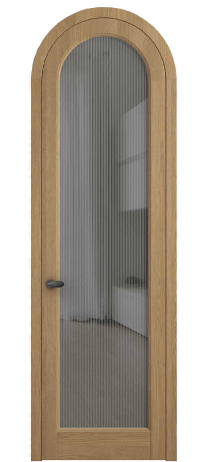 Межкомнатная дверь Палаццо 6814 Дуб пшеничный матовый Рифлёное серое стекло "Мору", триплекс Цена 43512910 so'm | Volhovec