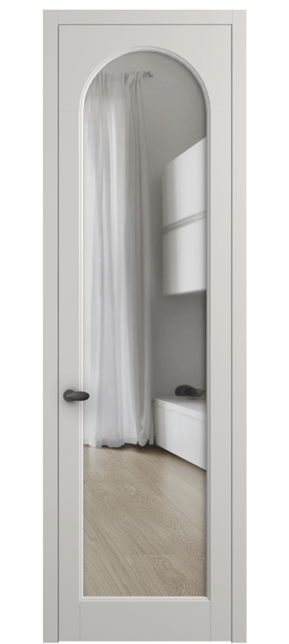 Межкомнатная дверь Палаццо 6804 Матовый серый Прозрачное стекло Цена 19696950 so'm | Volhovec