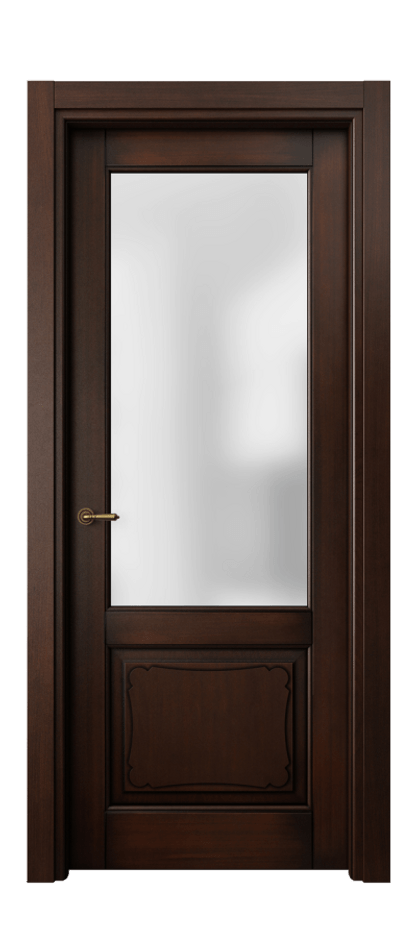 Межкомнатная дверь Toscana Elegante 6322 Бук тёмный с патиной Сатинированное стекло. Цена 20665200 #CURRENCY# | Volhovec