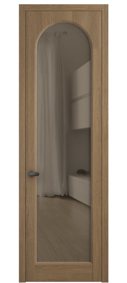 Межкомнатная дверь Палаццо 6804 Дуб мускатный матовый Прозрачное бронзовое стекло, триплекс Цена 30963450 so'm | Volhovec