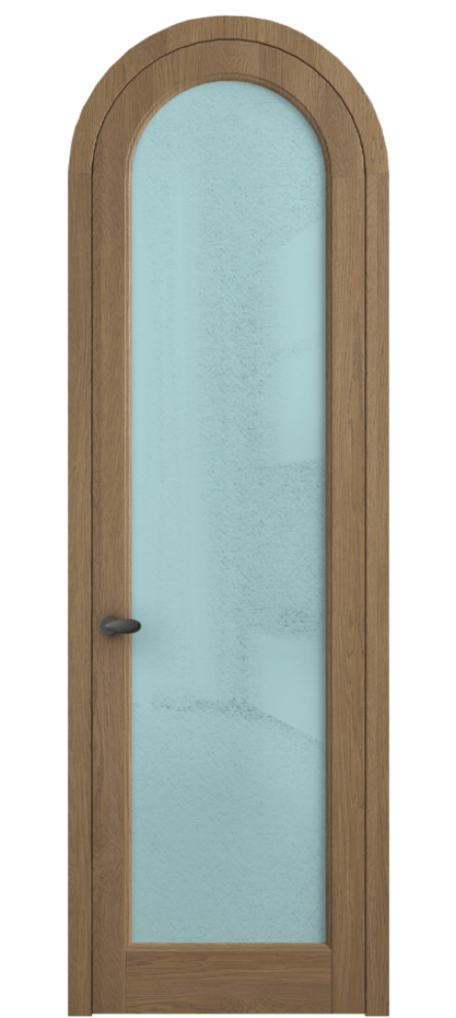 Межкомнатная дверь Палаццо 6814 Дуб мускатный матовый Фактурное голубое стекло "Лёд", триплекс Цена 43979810 so'm | Volhovec