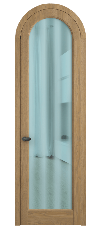 Межкомнатная дверь Палаццо 6814 Дуб пшеничный матовый Рифлёное голубое стекло "Дюна", триплекс Цена 43106910 so'm | Volhovec