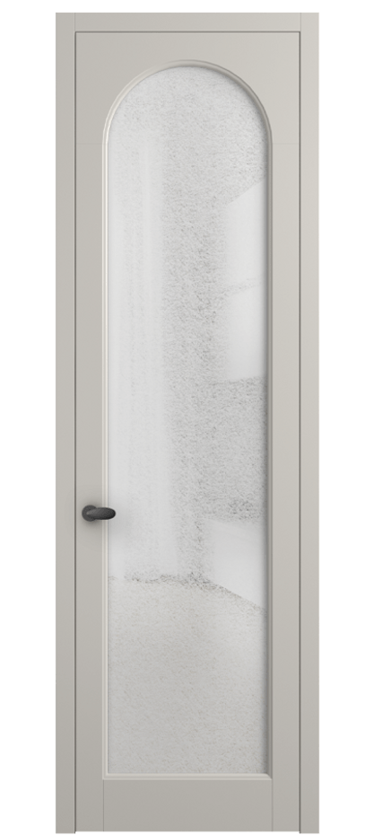 Межкомнатная дверь Палаццо 6804 Матовый облачно-серый Фактурное стекло "Лёд", триплекс Цена 20914950 so'm | Volhovec