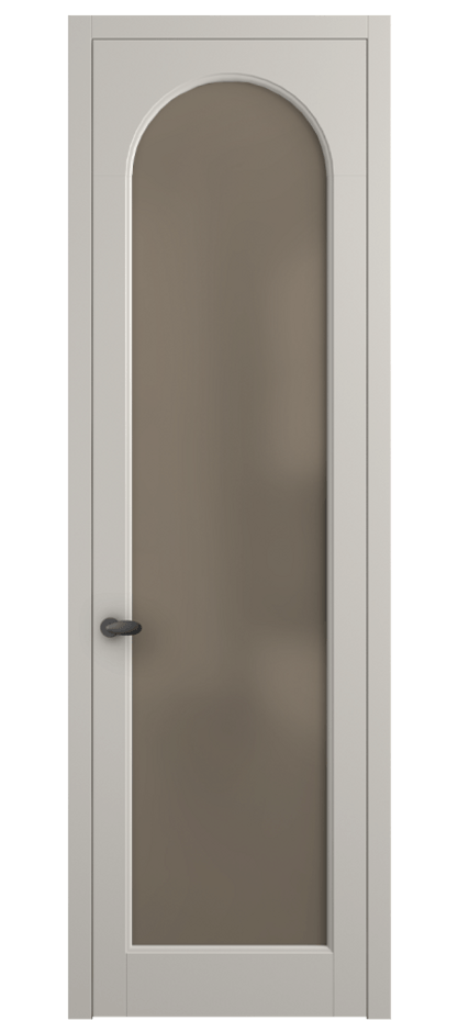 Межкомнатная дверь Палаццо 6804 Матовый облачно-серый Сатинированное бронзовое стекло, триплекс Цена 19696950 so'm | Volhovec