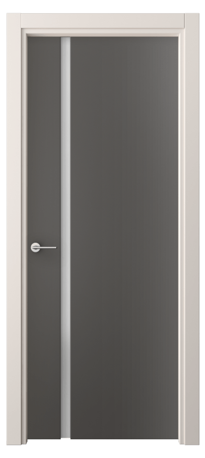 Межкомнатная дверь Freedom 4222 ПЭТ графитовый Сатинированное стекло Цена 7815360 so'm | Volhovec