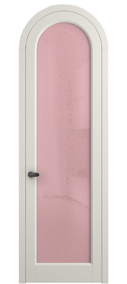 Межкомнатная дверь Палаццо 6814 Матовый жемчужный Фактурное розовое стекло "Лёд", триплекс Цена 26625340 so'm | Volhovec