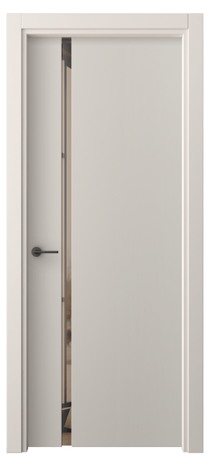 Межкомнатная дверь Freedom 4222 ПЭТ светло-серый Двустороннее бронзовое зеркало, триплекс Цена 8221360 so'm | Volhovec