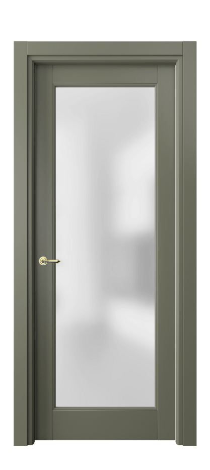 Межкомнатная дверь Тоскана Ромбо 6300 Матовый оливковый тёмный Сатинированное стекло Цена 18736700 so'm | Volhovec