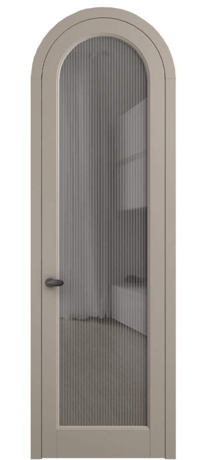 Дверь межкомнатная Палаццо 6814 Матовый бисквитный Рифлёное серое стекло "Moru", триплекс 0536R МБСК Цена 27031340 so'm Наличники уже входят в базовый комплект. Фабрика дверей Волховец 8 (800) 551 43 19 Межкомнатная дверь Палаццо 6814 Матовый бисквитный Рифлёное серое стекло "Moru", триплекс Цена 27031340 so'm | Volhovec