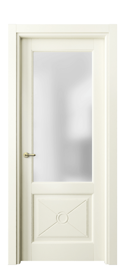 Межкомнатная дверь Тоскана Литера 6362 Матовый молочно-белый Сатинированное стекло Цена 21152400 so'm | Volhovec