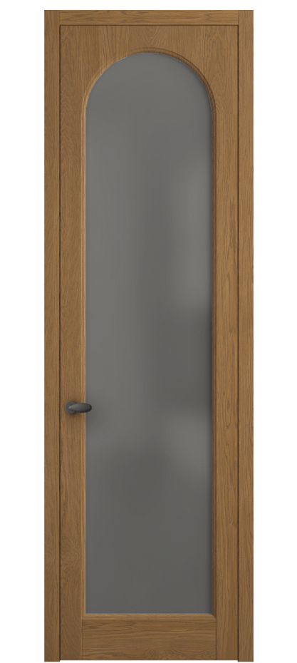 Межкомнатная дверь Палаццо 6804 Дуб пряный матовый Сатинированное серое стекло, триплекс Цена 30090550 so'm | Volhovec