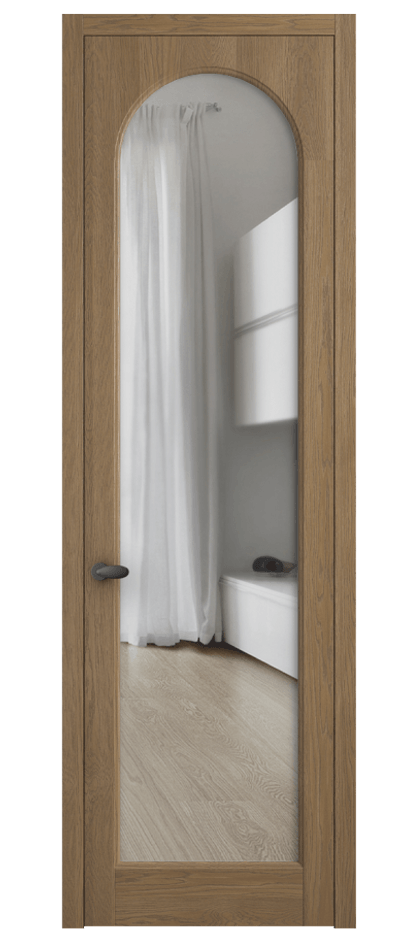 Межкомнатная дверь Палаццо 6804 Дуб мускатный матовый Прозрачное стекло Цена 30963450 so'm | Volhovec