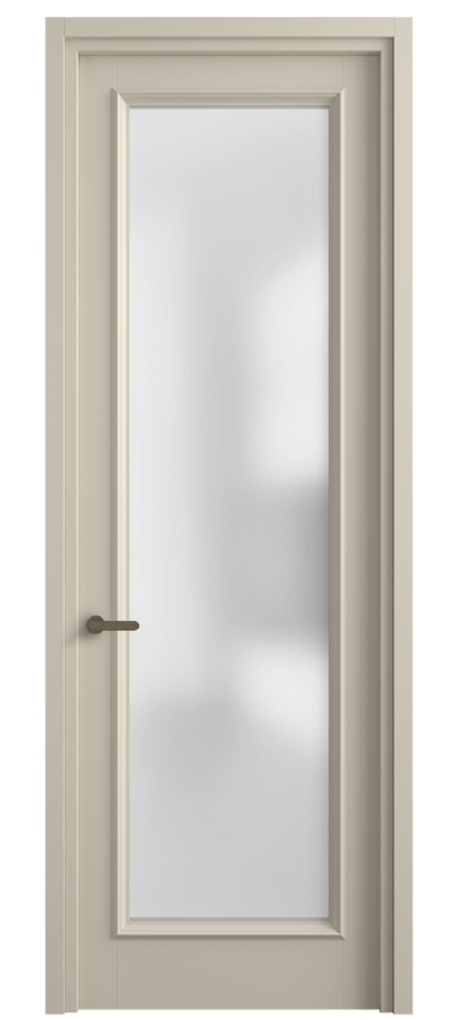 Межкомнатная дверь Шарм 6702 Матовый бежево-серый Сатинированное стекло Цена 19061500 so'm | Volhovec