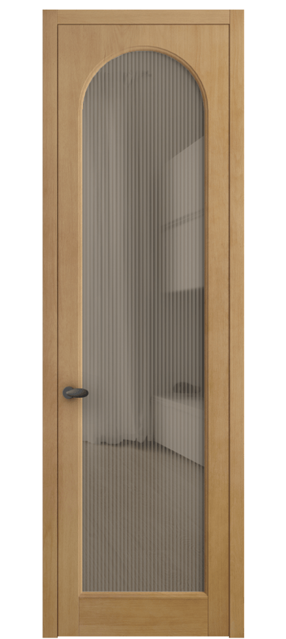 Межкомнатная дверь Палаццо 6804 Бук натуральный матовый Рифлёное бронзовое стекло "Мору", триплекс Цена 26243700 so'm | Volhovec