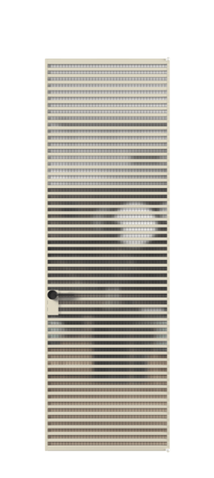 Алюминиевая дверь АЛПЛ040.07 Алюминий бежево-серый Декоративное стекло с сеткой "Mesh silver", триплекс Цена 40577670  | Volhovec