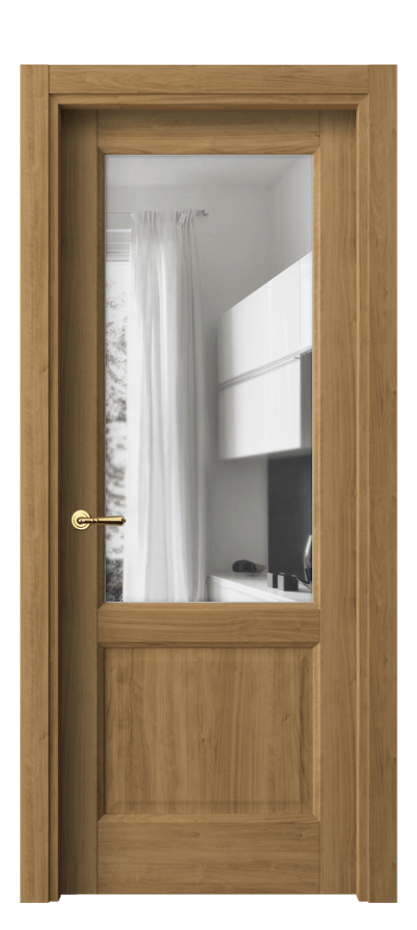 Межкомнатная дверь Галант 1422 Грецкий орех Прозрачное стекло Цена 6410540 so'm | Volhovec