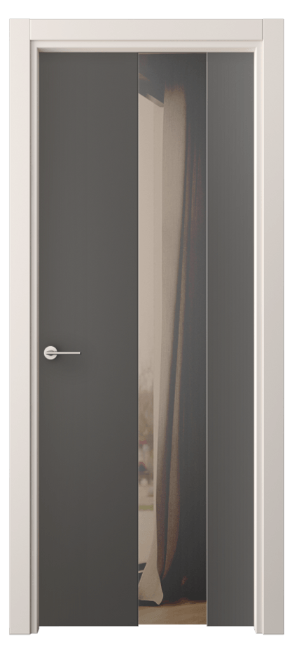 Межкомнатная дверь Фридом 4226 ПЭТ графитовый Двустороннее бронзовое зеркало, триплекс Цена 7043960 so'm | Volhovec