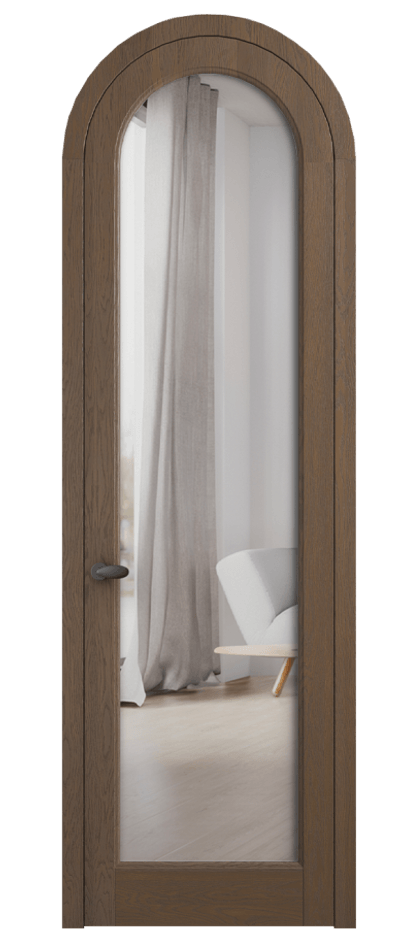 Межкомнатная дверь Палаццо 6814 Дуб туманный матовый Двустороннее зеркало, триплекс Цена 42294910 so'm | Volhovec