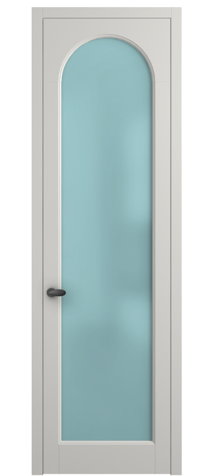 Межкомнатная дверь Палаццо 6804 Матовый серый Сатинированное голубое стекло, триплекс Цена 19696950 so'm | Volhovec
