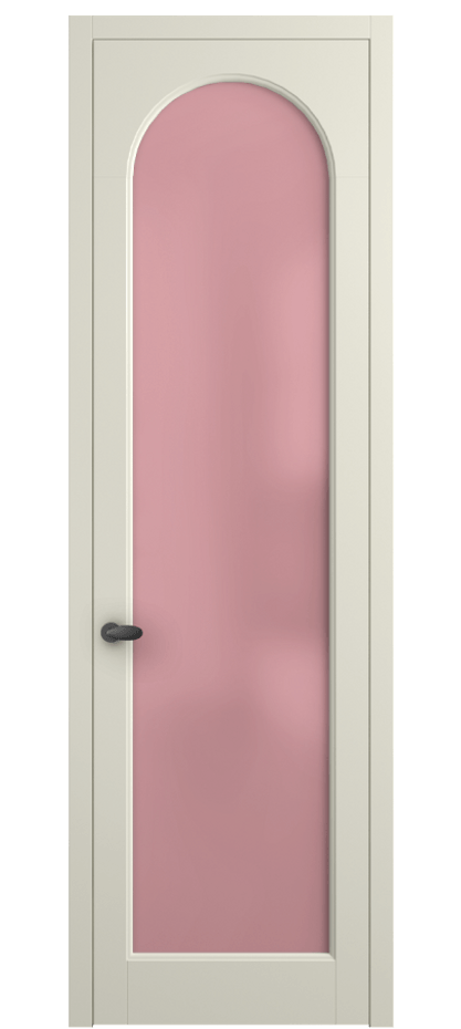 Межкомнатная дверь Палаццо 6804 Матовый молочно-белый Сатинированное розовое стекло, триплекс Цена 19696950 so'm | Volhovec