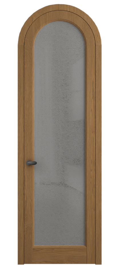 Межкомнатная дверь Палаццо 6814 Дуб пряный матовый Фактурное серое стекло "Лёд", триплекс Цена 43979810 so'm | Volhovec